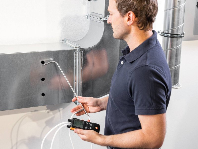 Testo 512-1 - Diferenčný tlakomer s pripojením 0–200 hPa